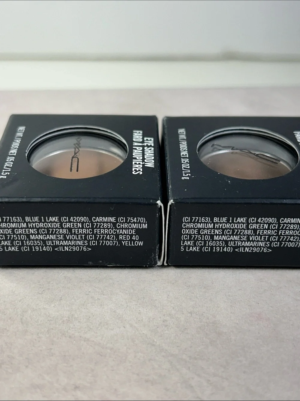 MAC Eye Shadow - Charcoal Brown Matte & Brun Satin